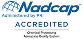 Nadcap logo to show that this metal plating company in Capitol Heights, Maryland is accredited